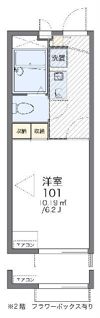 レオパレスラ エスペランサの間取り画像