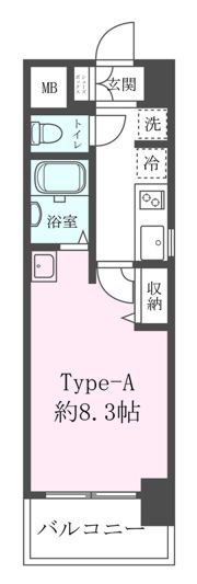 クレストコート難波サウスの間取り画像