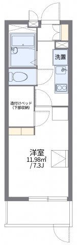 レオパレスサイガワの間取り画像