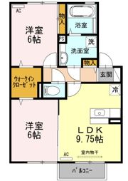 クレールとみあいの間取り画像
