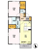 シャルマン市川の間取り画像