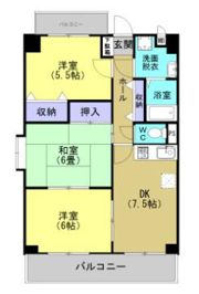 こうかマンションの間取り画像