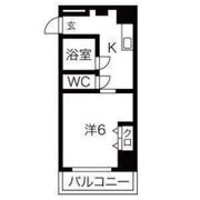 Belong千林(旧 千林ロイヤルハイツ)の間取り画像