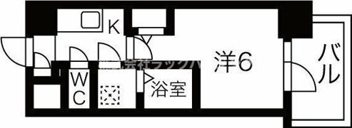 エスリードレジデンス梅田デュオの間取り画像