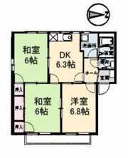 クレセンド楽々園 A棟の間取り画像