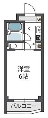 ロータリーマンション上新庄の間取り画像