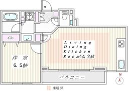 バースシティ東五反田の間取り画像