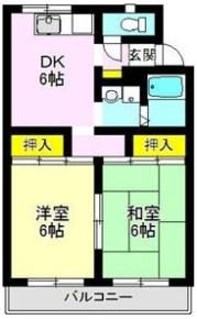倉栄ハイツの間取り画像