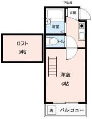 Fハイツ北条の間取り画像