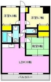 フォンティーヌの間取り画像