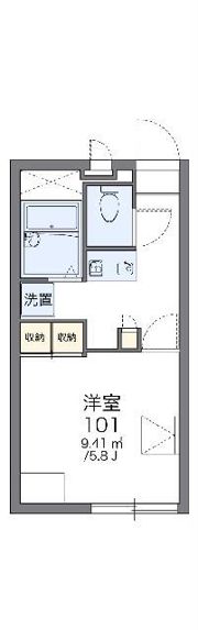 レオパレスノースブライトの間取り画像