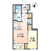 リバティコートH＆M Ⅴの間取り画像