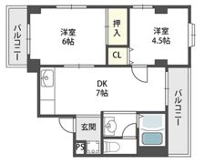 ループハイツ篠田の間取り画像