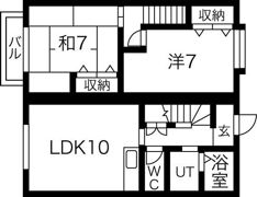 クレベール鈴大の間取り画像
