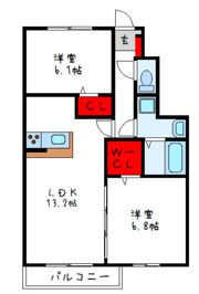 アルミック山荘A棟の間取り画像