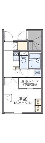 レオパレスシェール パランの間取り画像