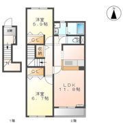 St.Lily S棟の間取り画像