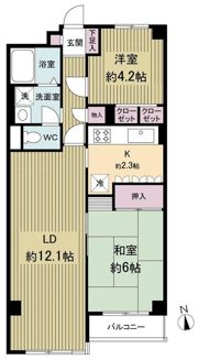 パレ武蔵小金井の間取り画像