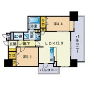 アクタス大橋グランネクストの間取り画像