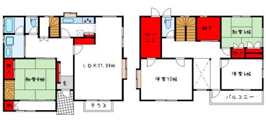 東山戸建の間取り画像