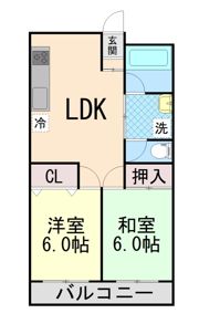 ドミール東灘の間取り画像
