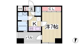 プロシード神戸元町の間取り画像