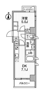 ALTERNA錦糸町の間取り画像
