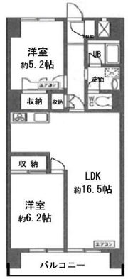 グランメール戸田Ⅱの間取り画像