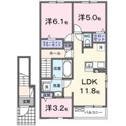 さくらヒルズ Eの間取り画像