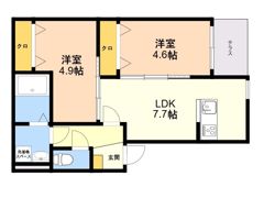 ノヴァイフ高木2の間取り画像