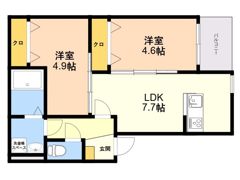 ノヴァイフ高木2の間取り画像