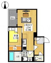 REGALEST 西崎Ⅲの間取り画像