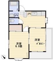 ヴィラ川村2の間取り画像