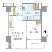 Brillia淀屋橋の間取り画像