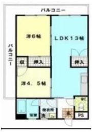 新成增八イツの間取り画像
