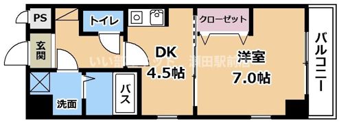 ヴェルジュ南草津の間取り画像