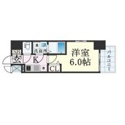 エスリード大阪ザ・ルクスの間取り画像