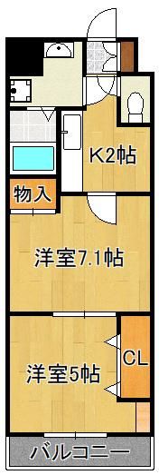 アヴィニールNo．5の間取り画像