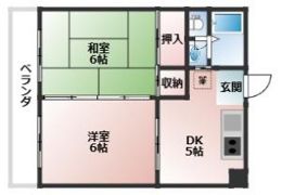 コーポあおき3の間取り画像
