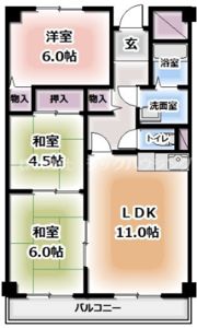 ソレイユ神田1棟の間取り画像