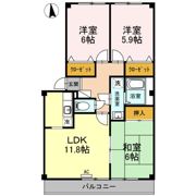 フォブール白石 B棟の間取り画像