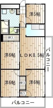ハイマート屋島の間取り画像