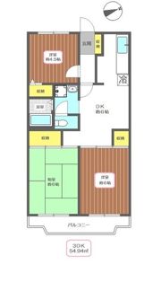メイプルハイツⅠの間取り画像