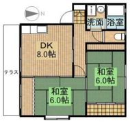コテージ グロースター Cの間取り画像