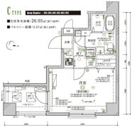 ディアレイシャス日暮里EASTの間取り画像