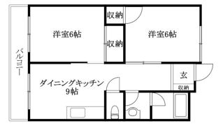 つるいマンションの間取り画像