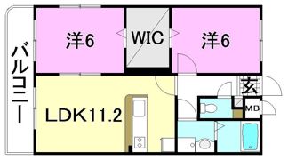 マリベール南江戸の間取り画像
