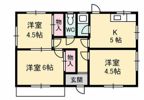 用吉貸家 A棟の間取り画像