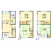 岡村様貸家の間取り画像