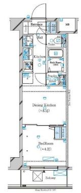 ガリシア品川南大井の間取り画像